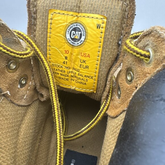 Caterpillar Steel Toe Boots Womens Size 10 Hiking Work Boots Oil Resistant - Picture 2 of 6
